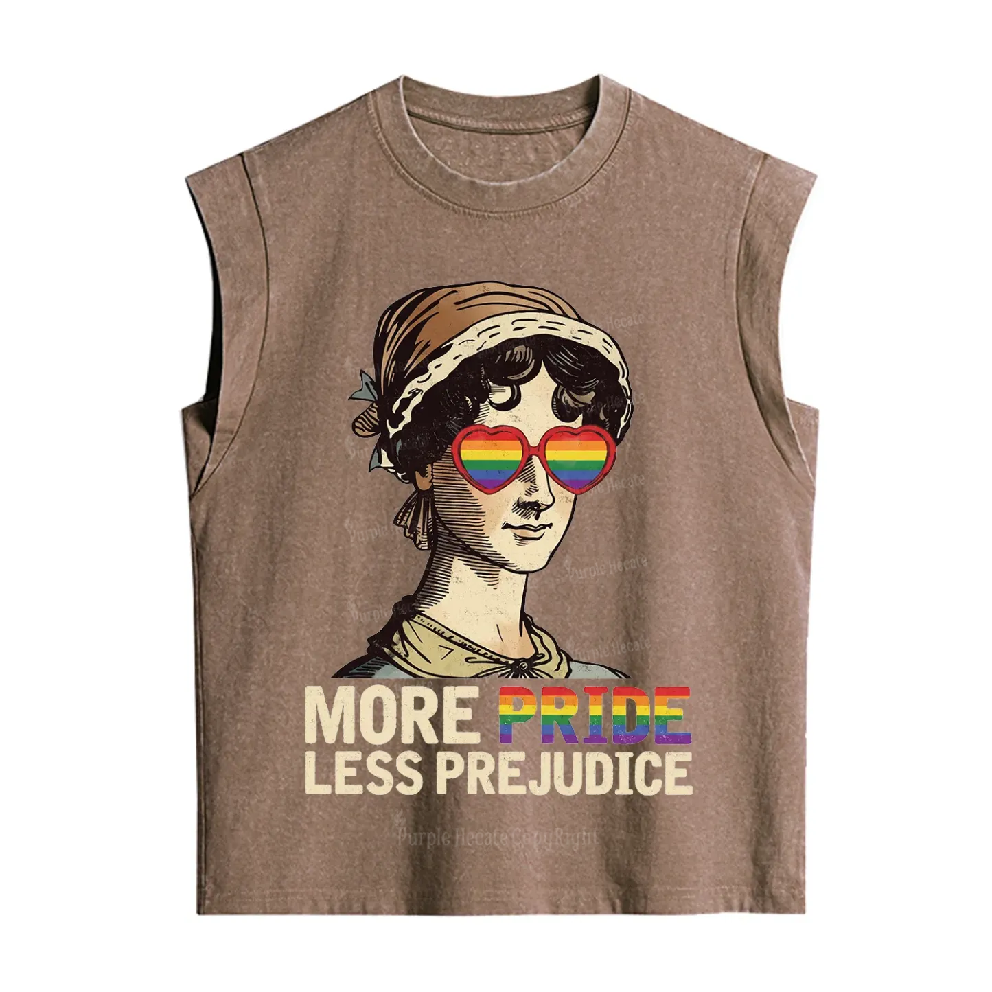 Purplehecate More Pride Less Prejudice Vintage Washed Tank