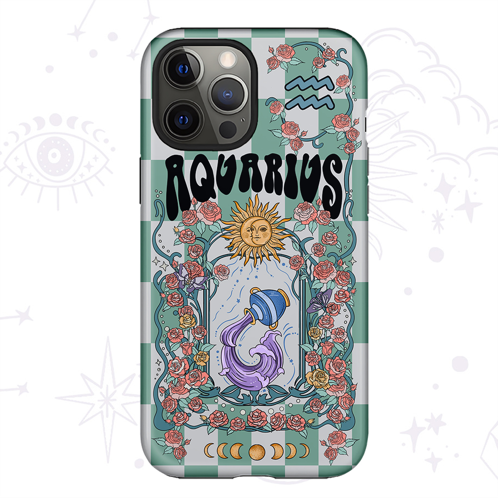 Purplehecate Aquarius Spirit Zodiac Collage Phone Case