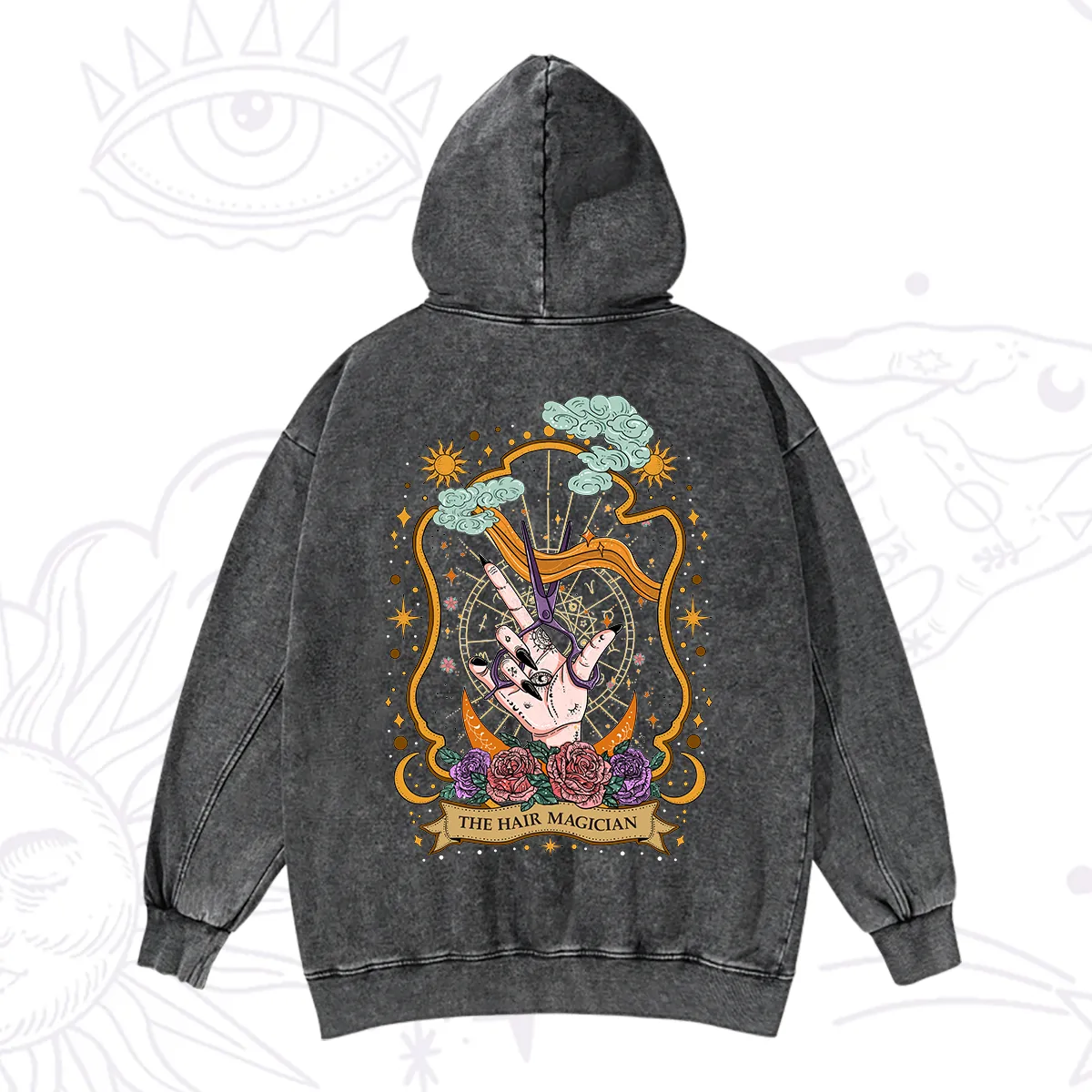 Purplehecate The Hair Magician Washed Hoodie
