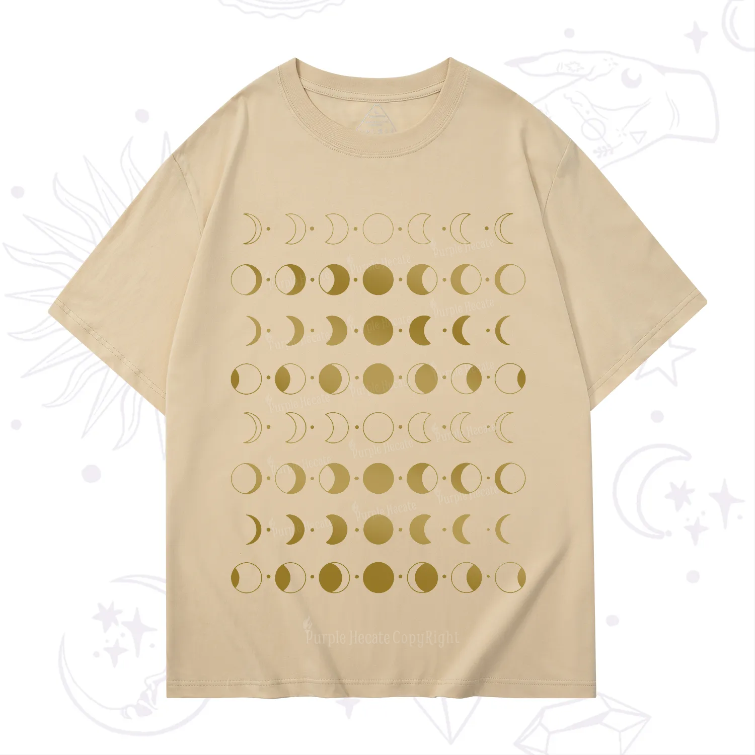 Purplehecate Phases Of Moon T-Shirt