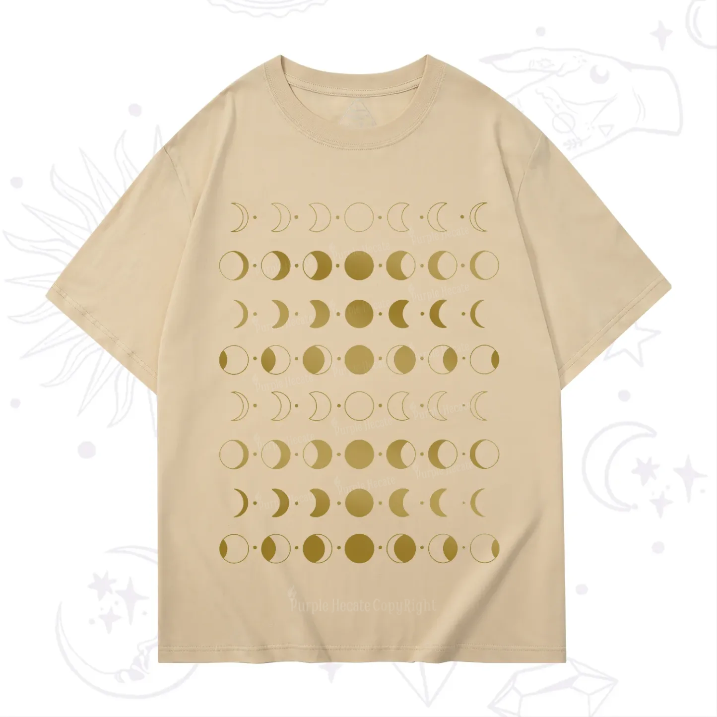 Purplehecate Phases Of Moon T-Shirt