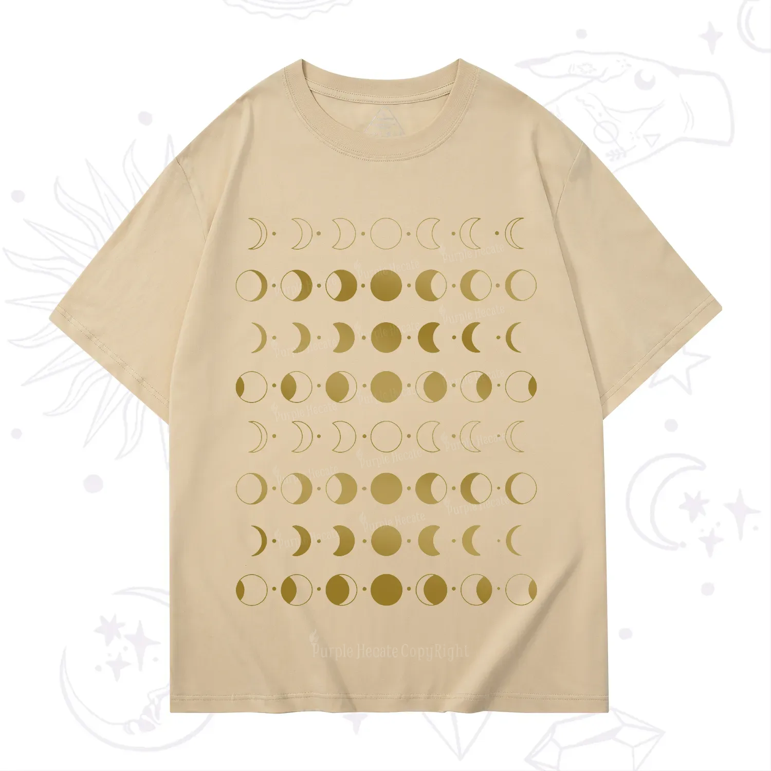 Purplehecate Phases Of Moon T-Shirt