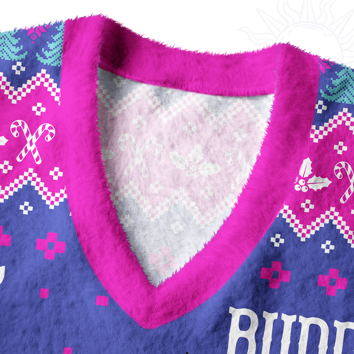 Purplehecate Good Luck Buddy Whale Ugly Sweater Vest