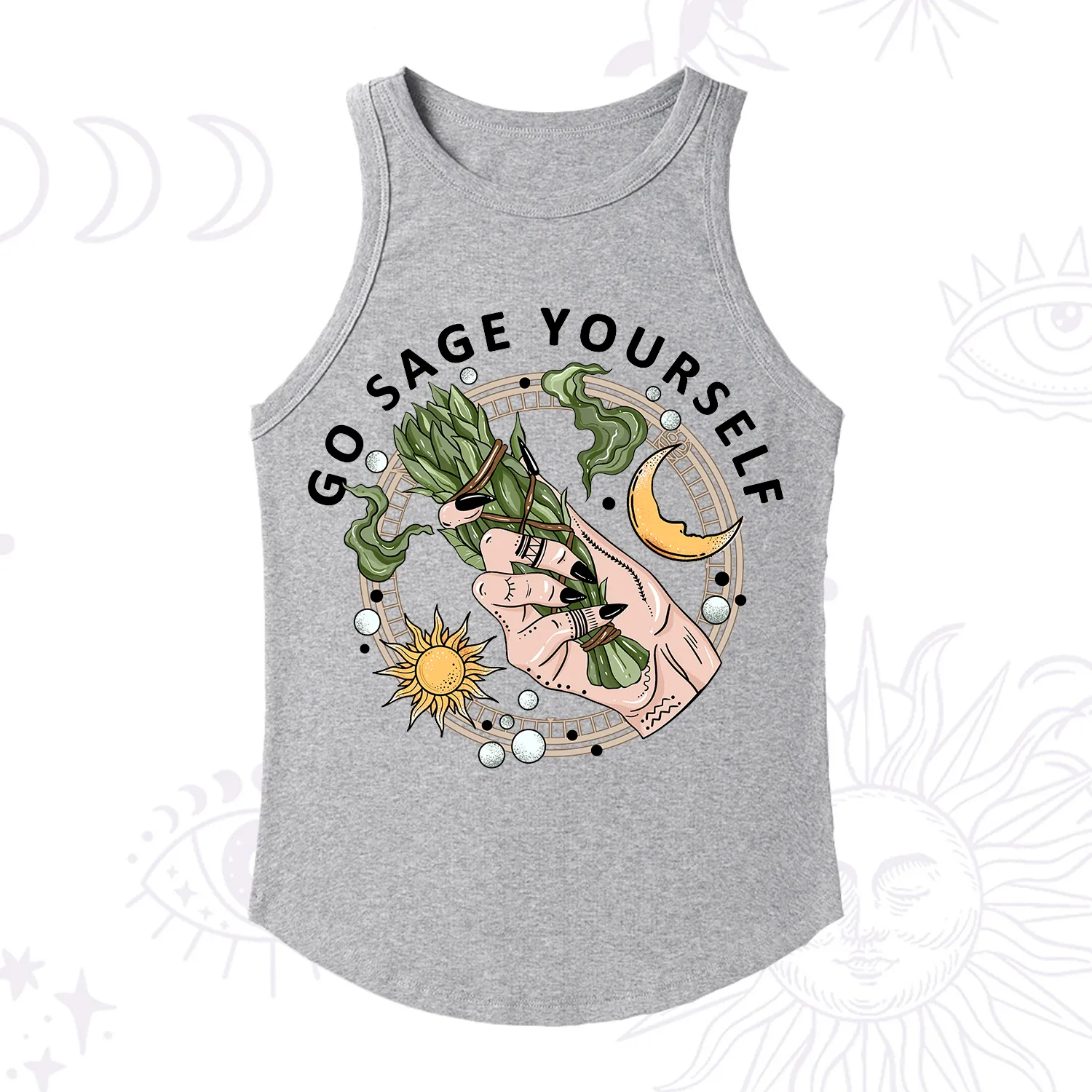 Purplehecate Go Sage Yourself Ribbed Tank Top