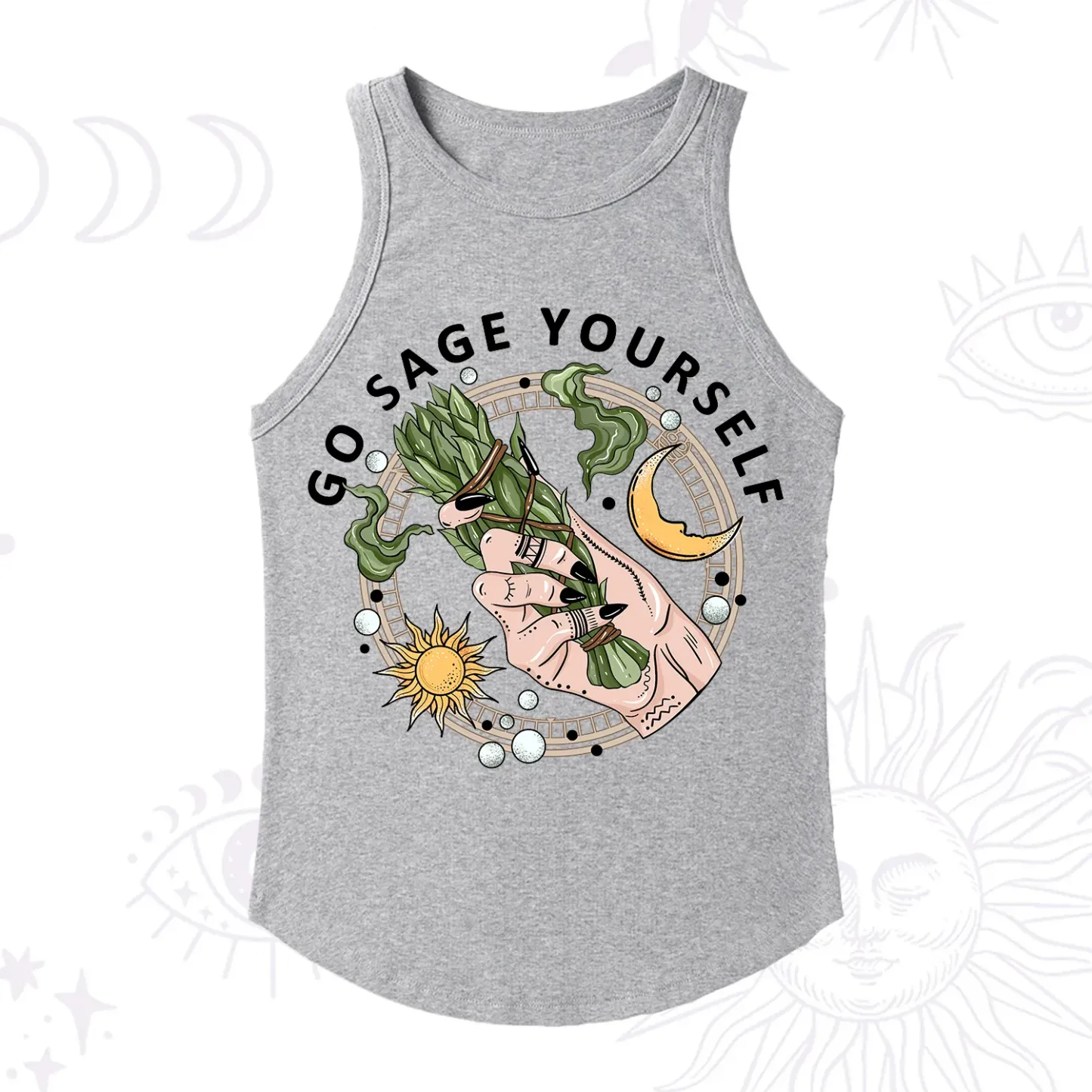 Purplehecate Go Sage Yourself Ribbed Tank Top