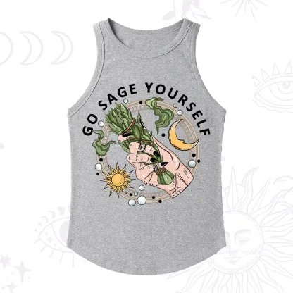 Purplehecate Go Sage Yourself Ribbed Tank Top