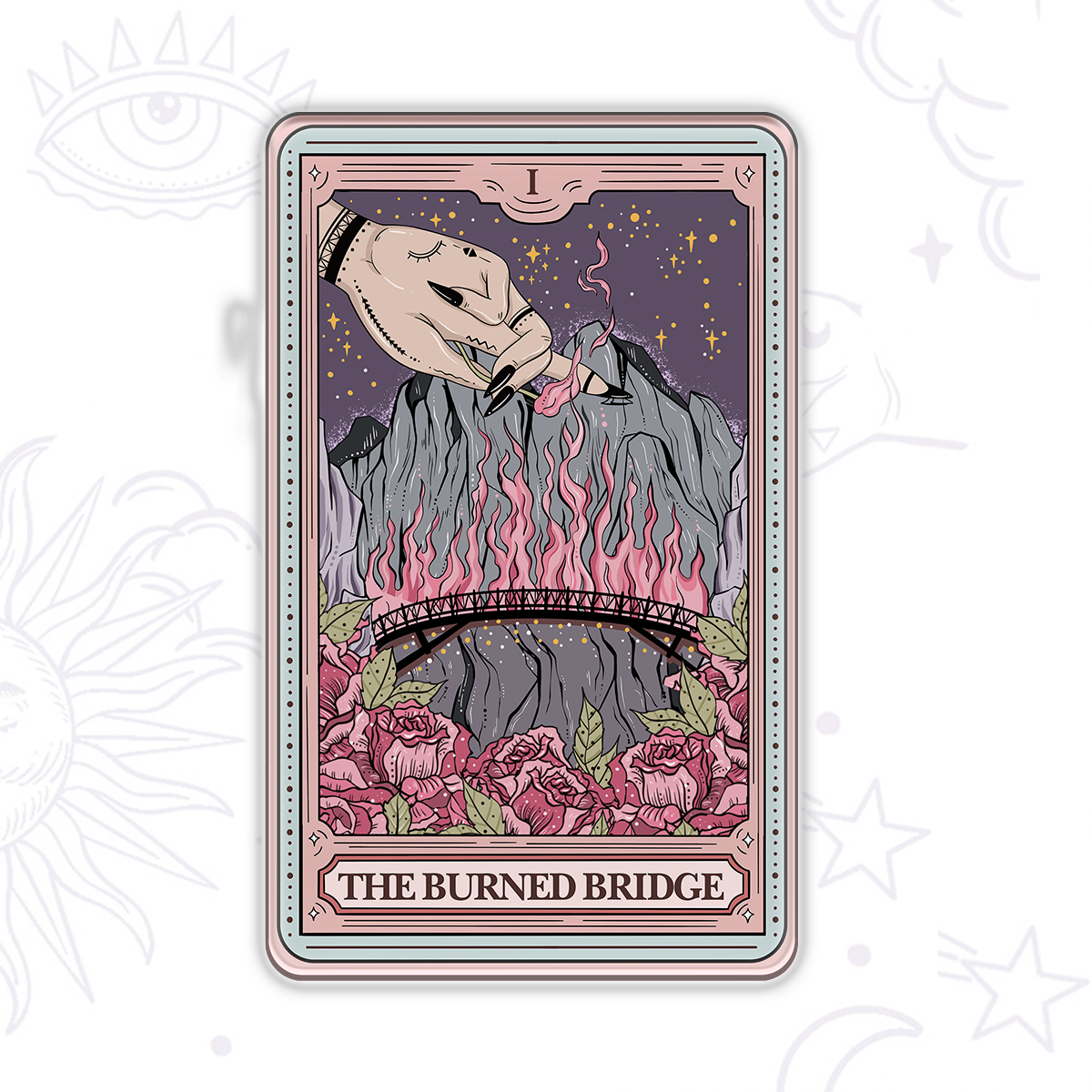 Purplehecate The Burned Bridge Tarot Magnet