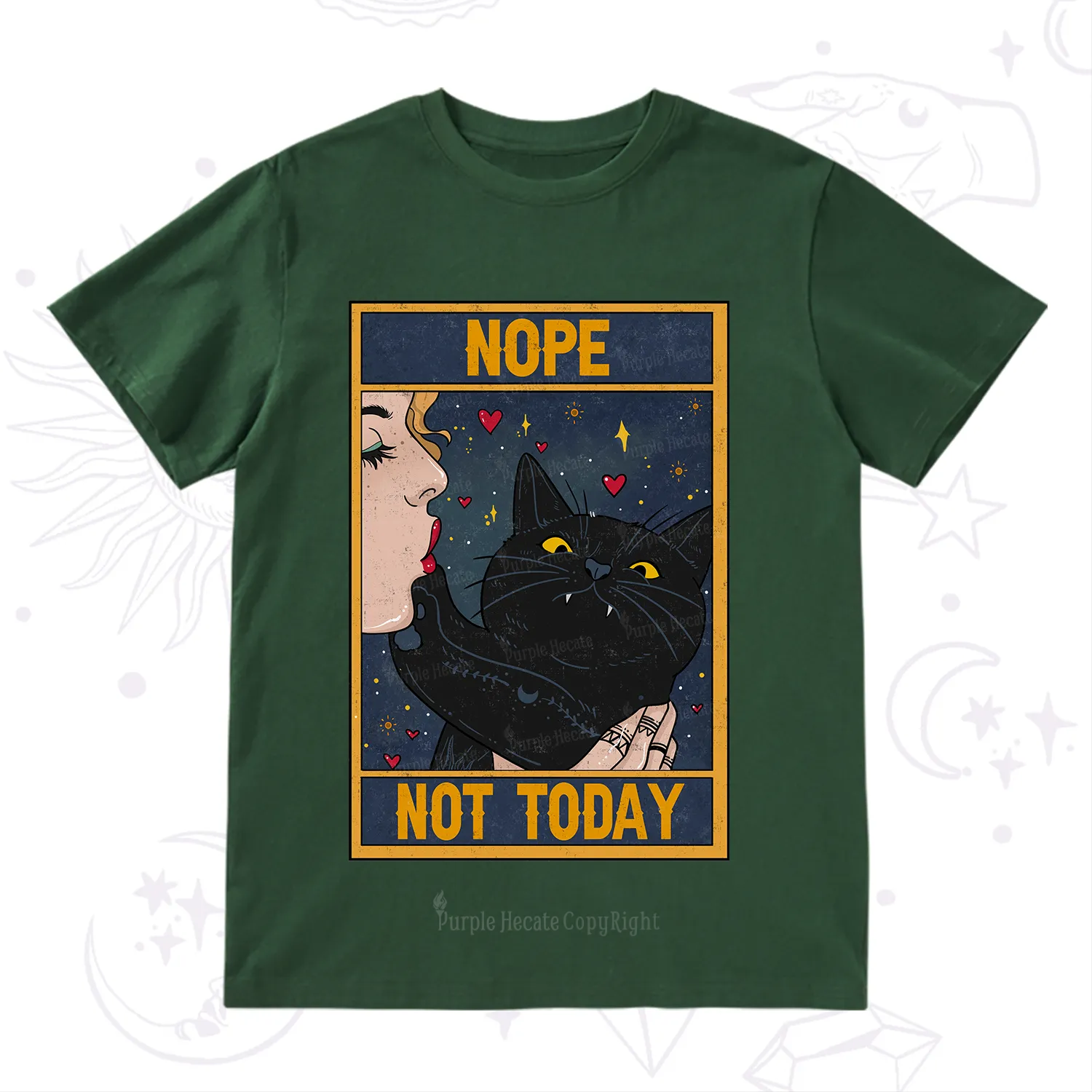 Purplehecate The Nope Not Today Tarot T-Shirt
