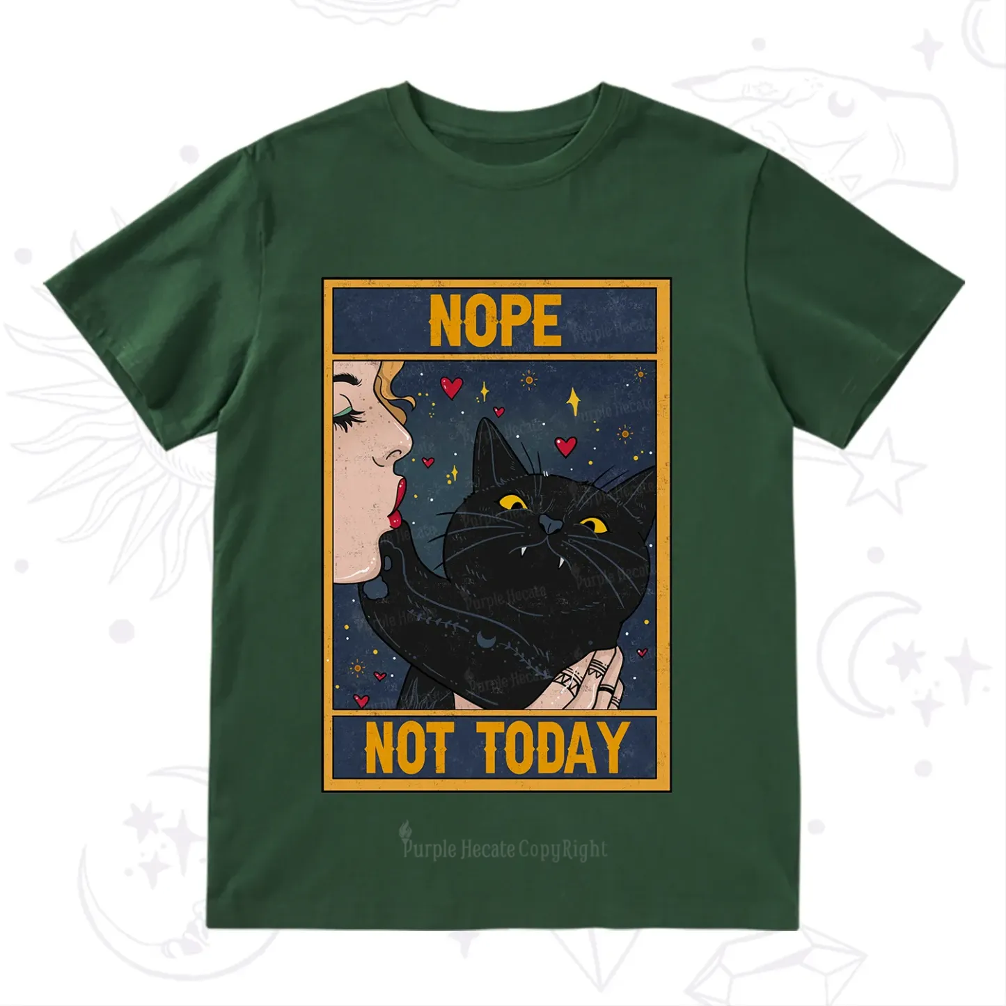 Purplehecate The Nope Not Today Tarot T-Shirt