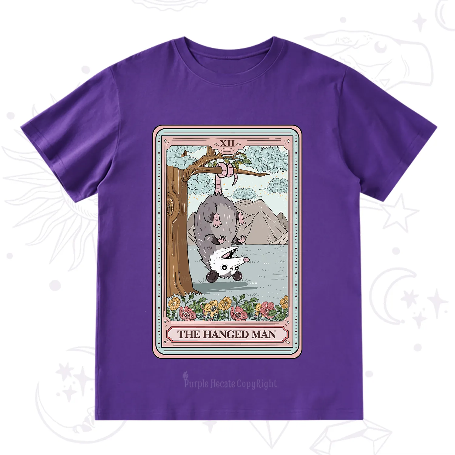 Purplehecate The Hanged Man Tarot Opossum T-Shirt