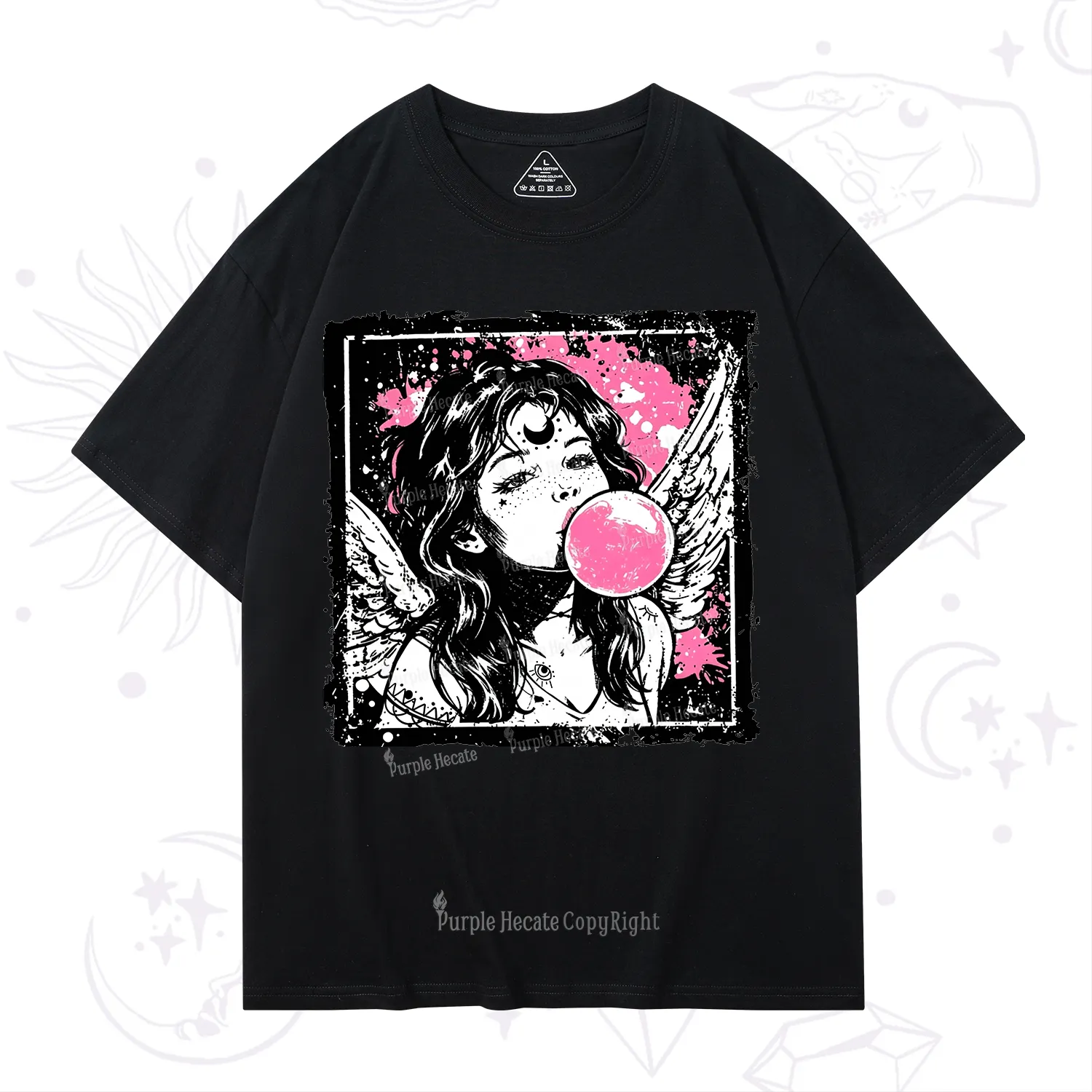Purplehecate Grunge Angel with Bubblegum T-Shirt