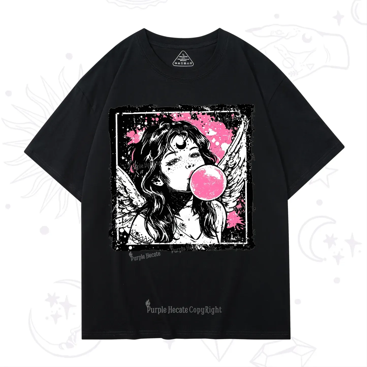 Purplehecate Grunge Angel with Bubblegum T-Shirt