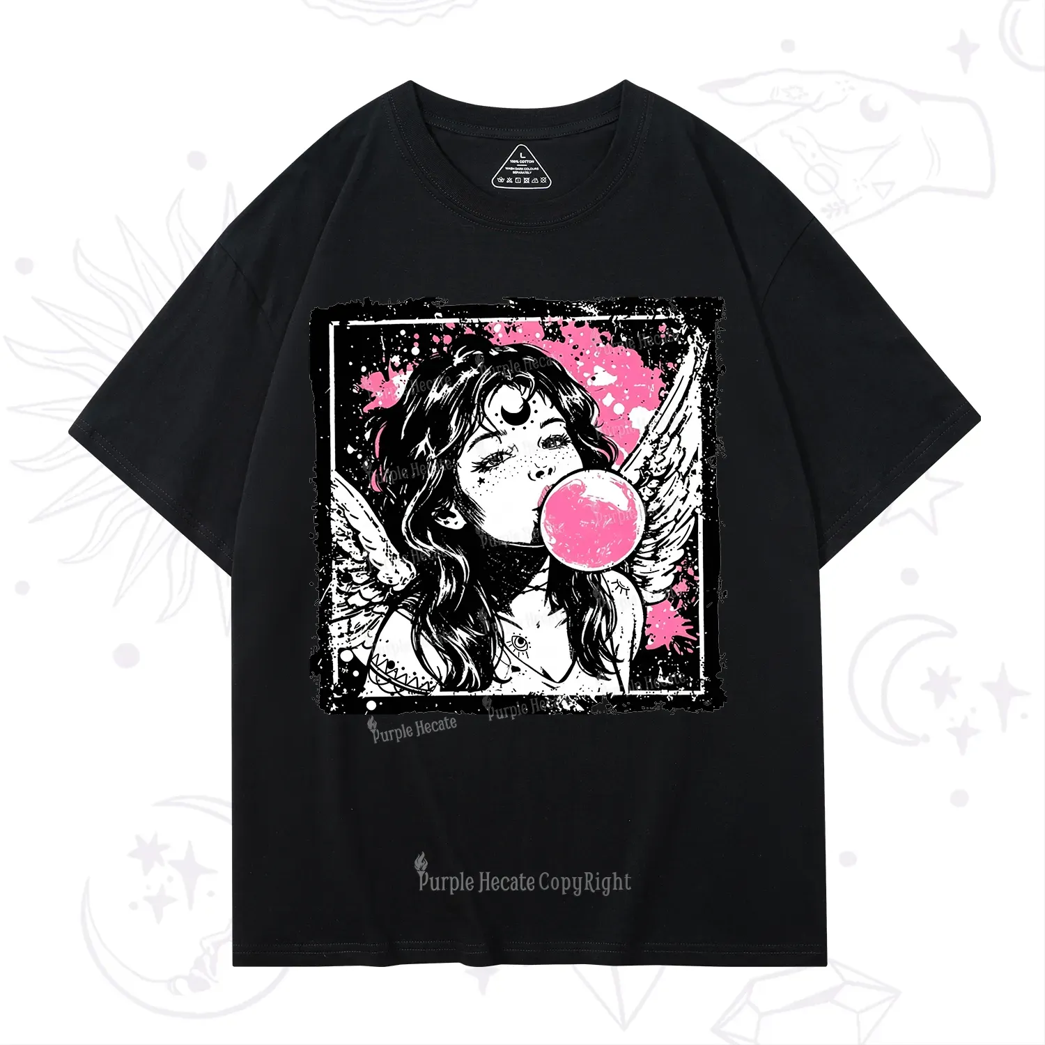 Purplehecate Grunge Angel with Bubblegum T-Shirt