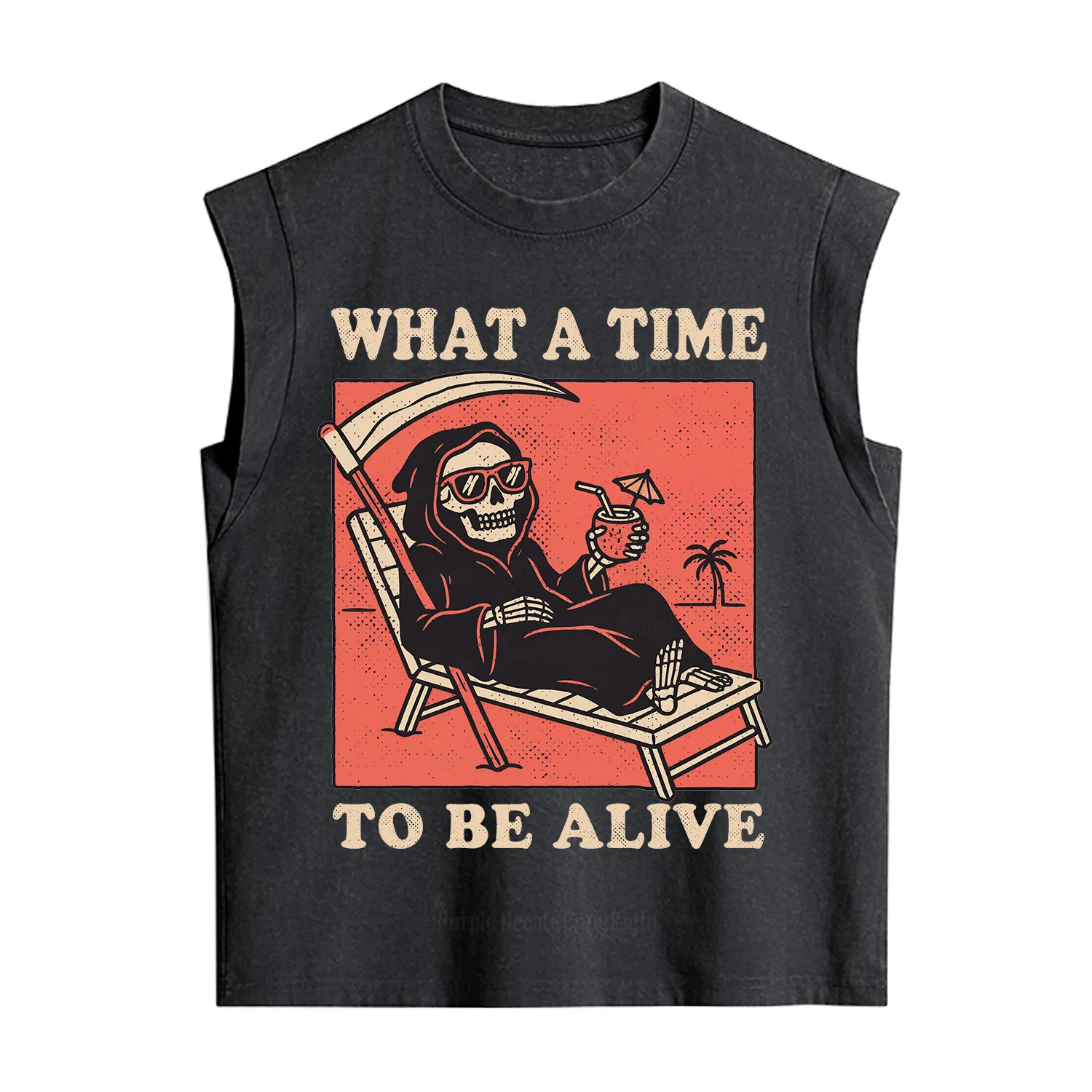 Purplehecate What A Time To Be Alive Vintage Washed Tank