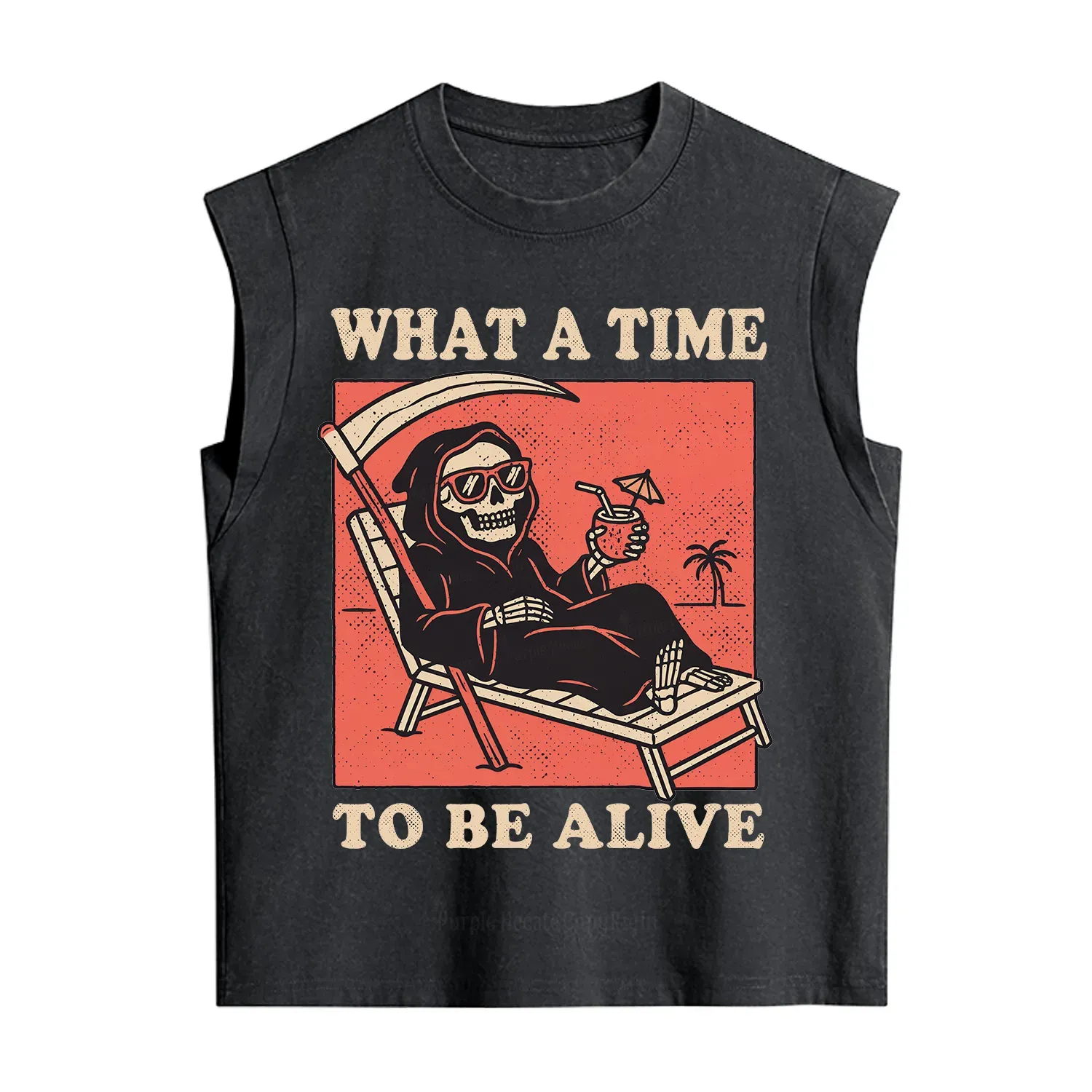 Purplehecate What A Time To Be Alive Vintage Washed Tank