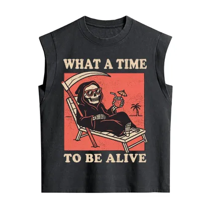 Purplehecate What A Time To Be Alive Vintage Washed Tank