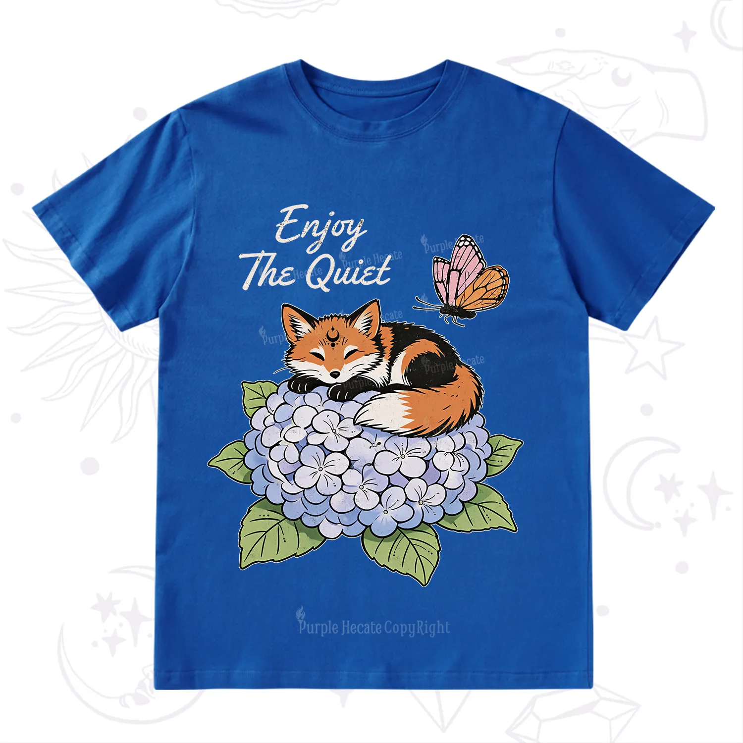 Purplehecate Enjoy The Quiet Fox T-Shirt