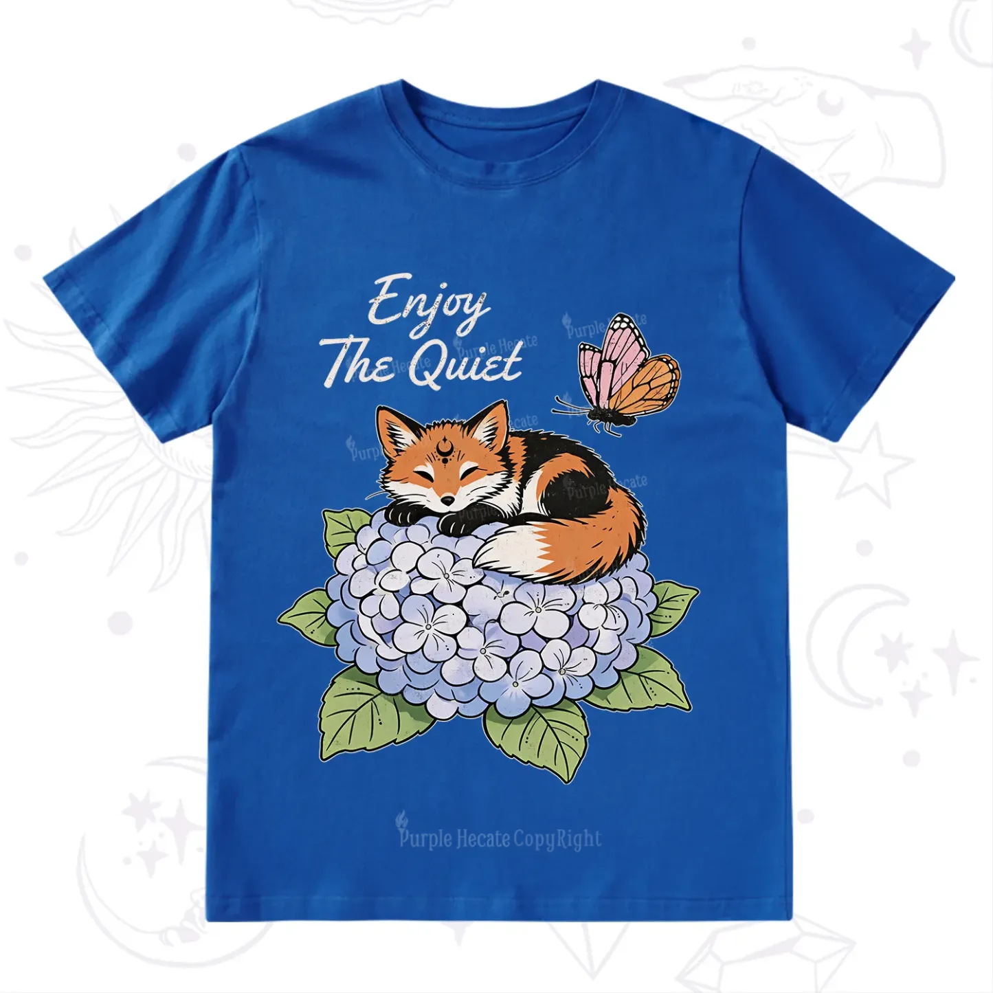 Purplehecate Enjoy The Quiet Fox T-Shirt