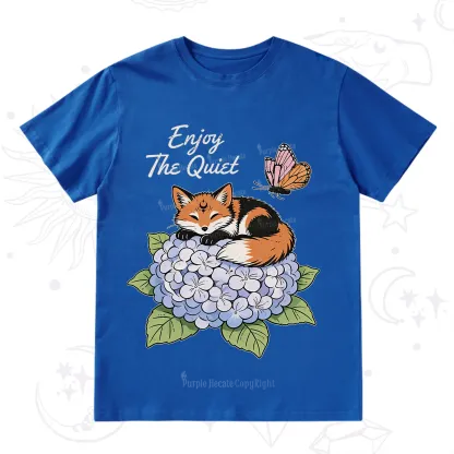 Purplehecate Enjoy The Quiet Fox T-Shirt