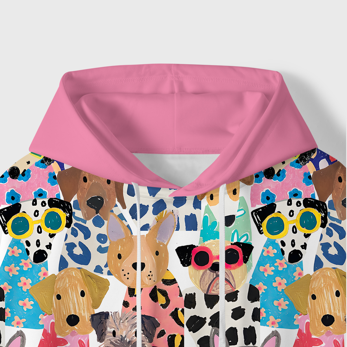 Purplehecate Puppy Parade All-Over Print Hoodie