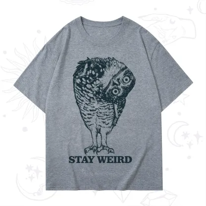 Purplehecate Stay Weird Innocent Owl T-Shirt
