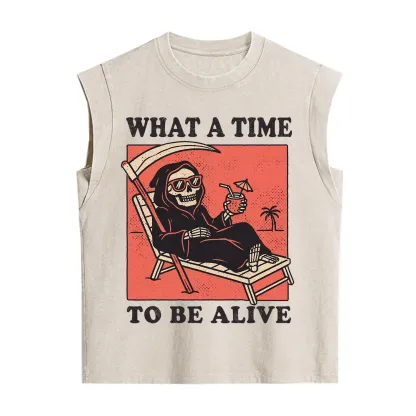 Purplehecate What A Time To Be Alive Vintage Washed Tank