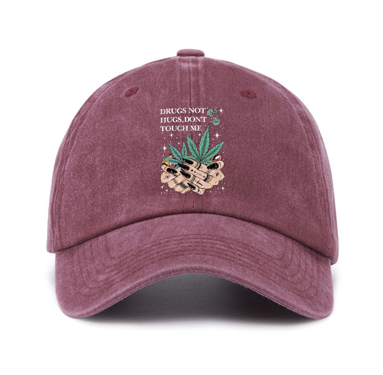 Purplehecate Drugs Not Hugs Baseball Cap