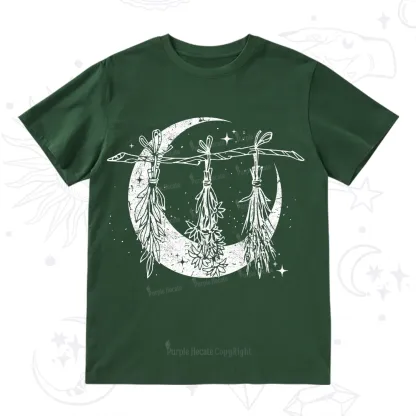 Purplehecate Witchy Moon Herbs T-Shirt
