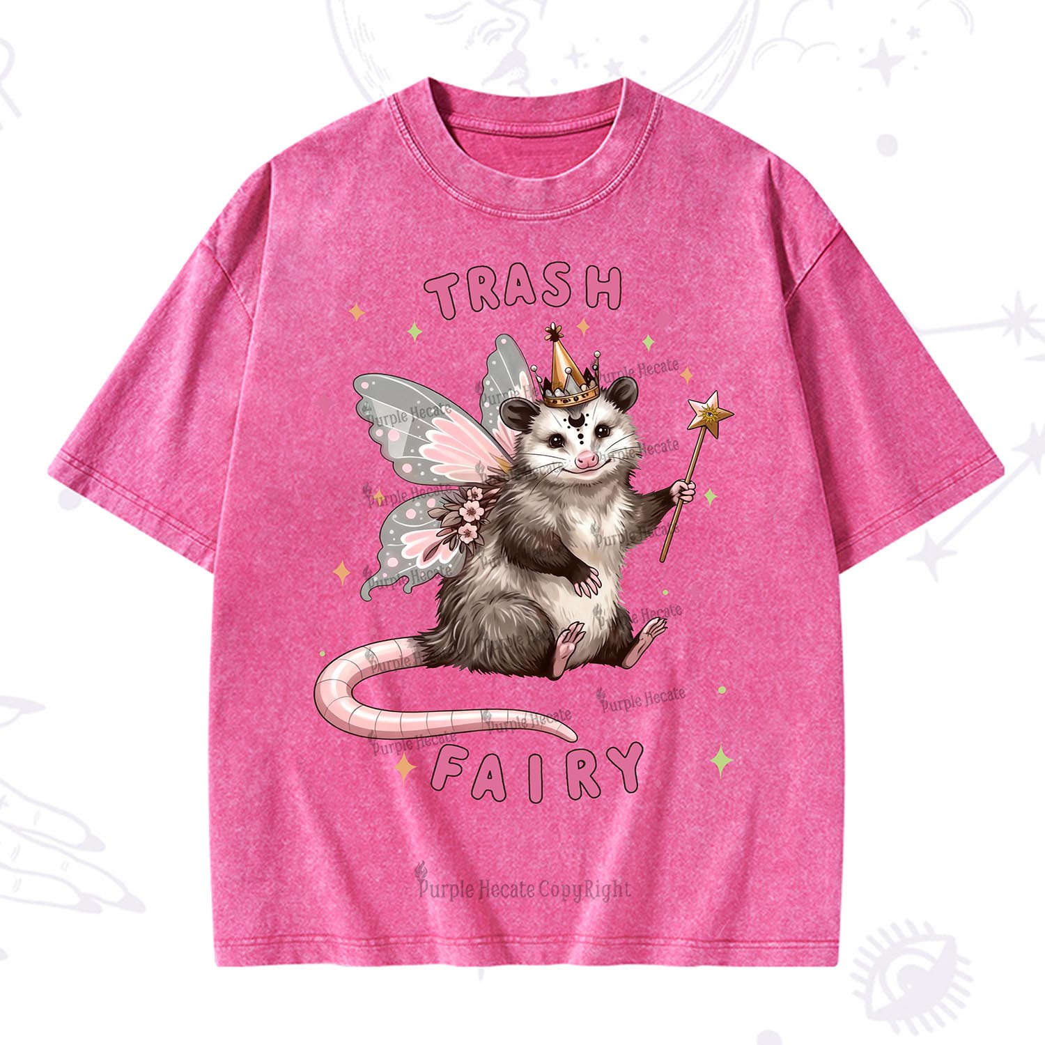 Purplehecate Trash Fairy Washed T-Shirt