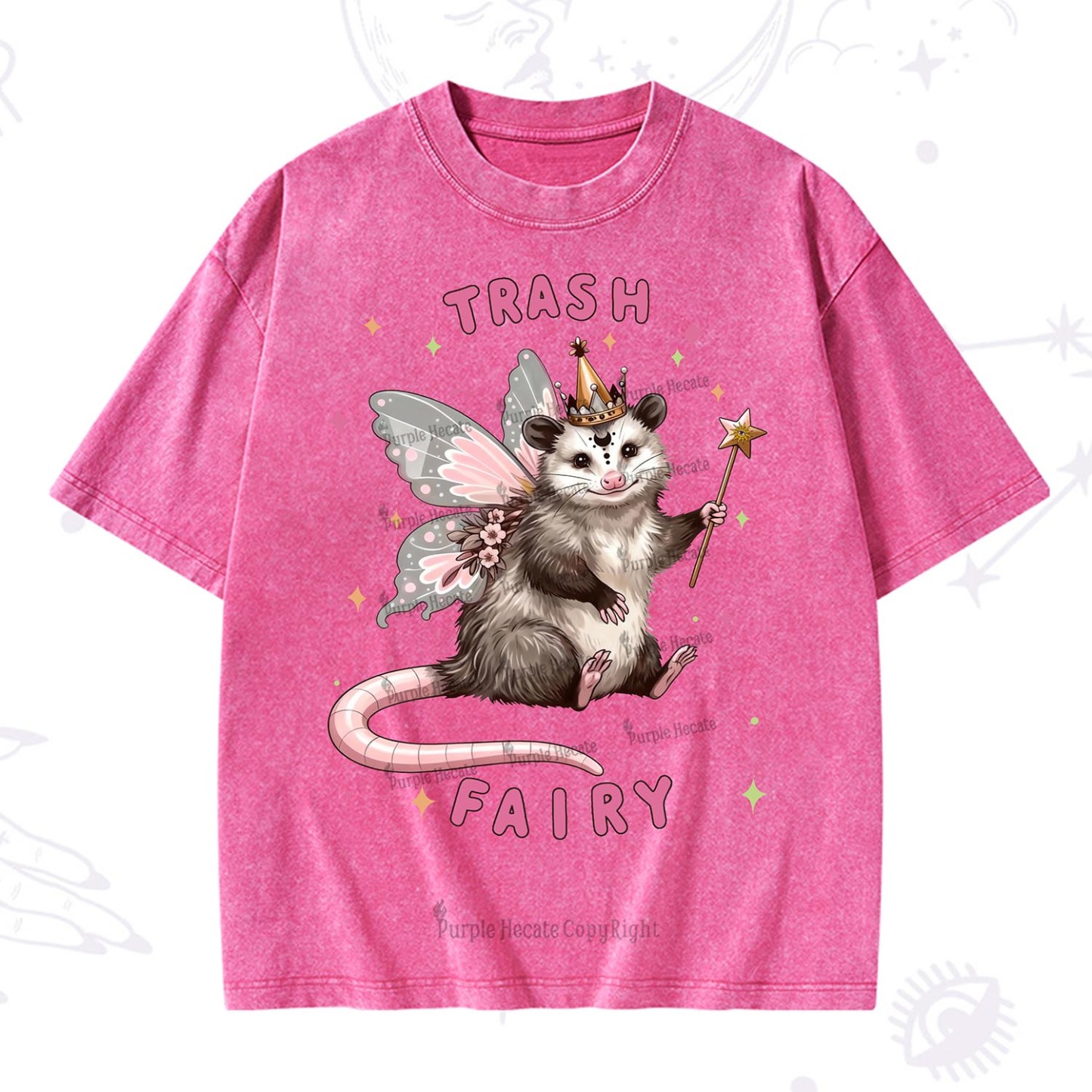 Purplehecate Trash Fairy Washed T-Shirt