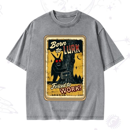 Purplehecate Cryptid Mothman Horror Washed T-Shirt