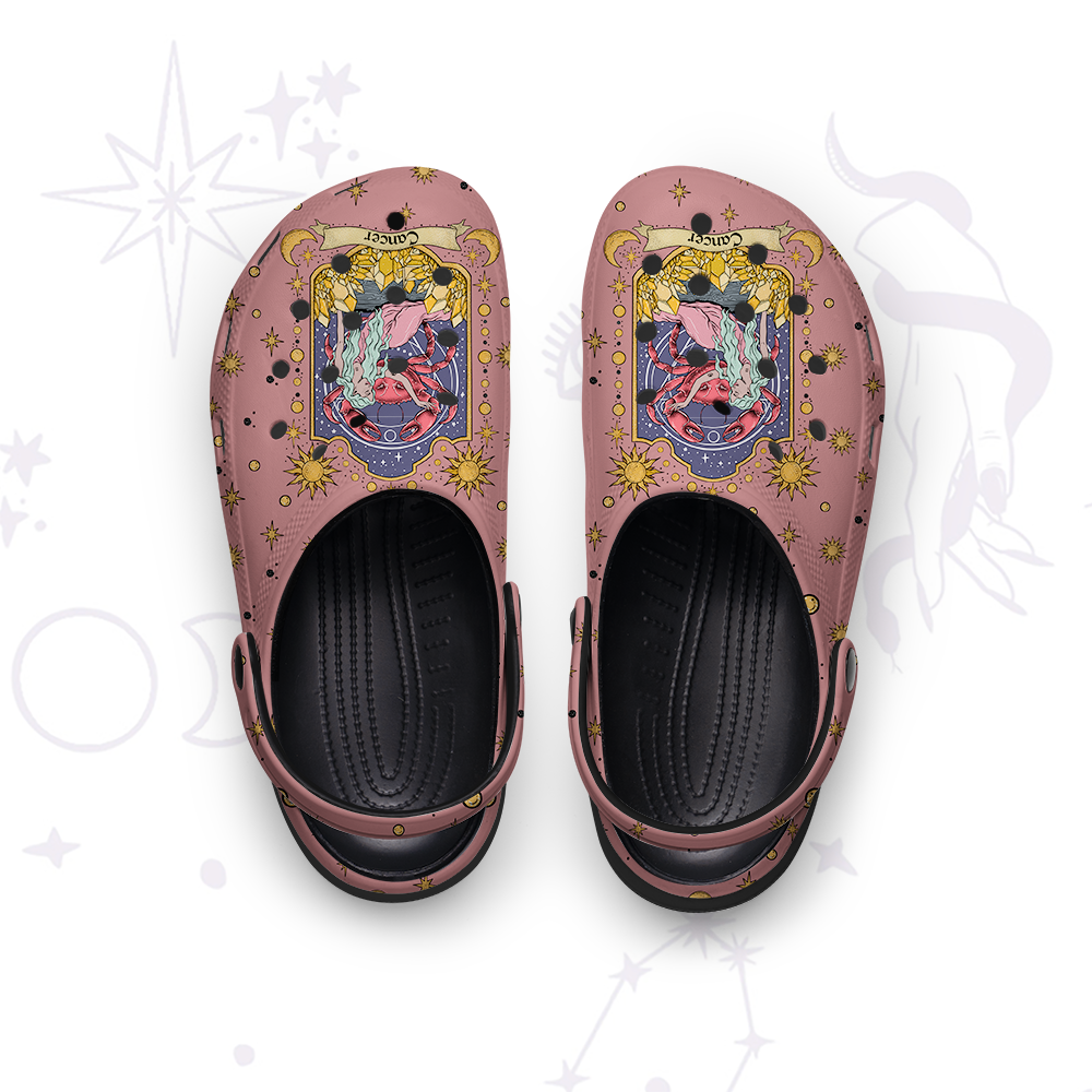 Purplehecate Cancer Zodiac Rubber Clogs