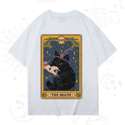 Purplehecate The Black Cat Death Tarot T-Shirt