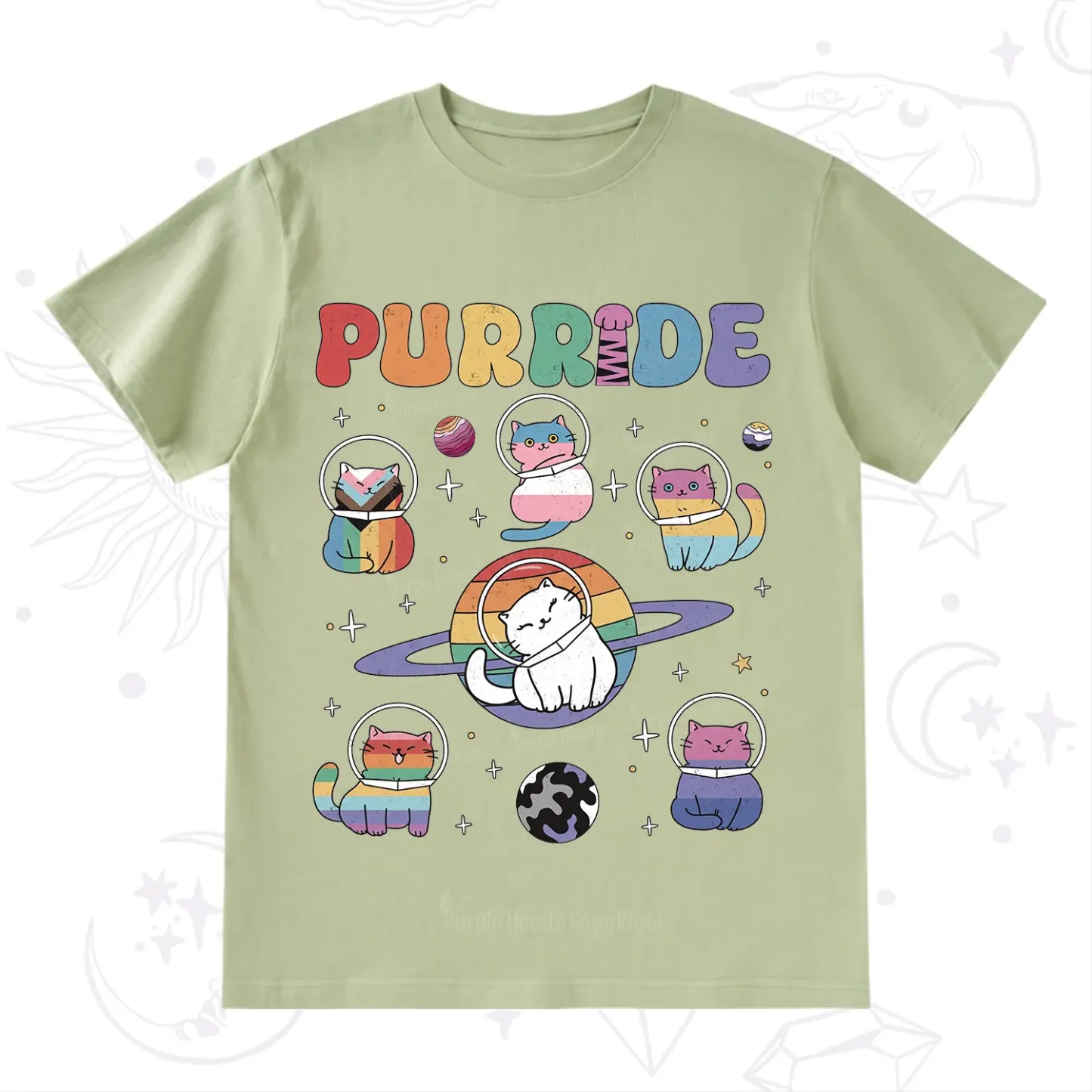 Purplehecate Purride Cat T-Shirt