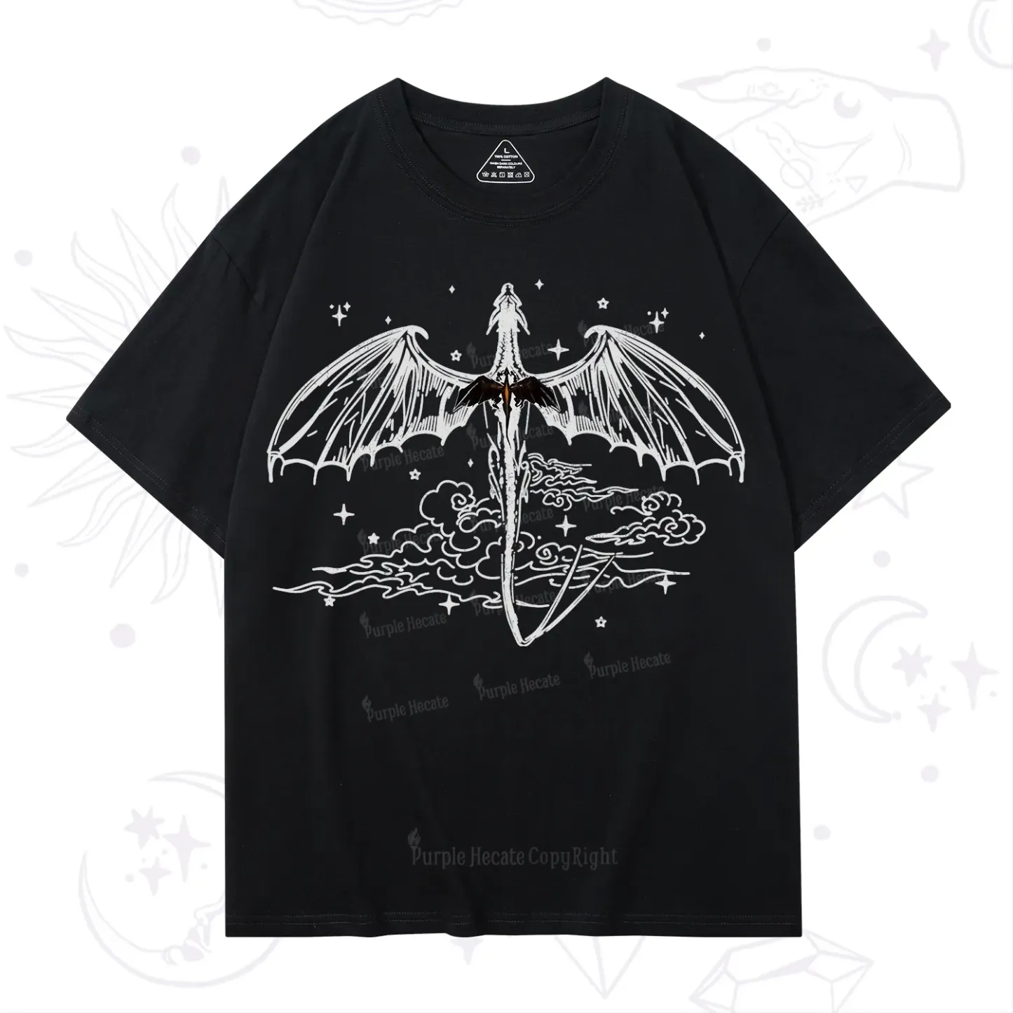 Purplehecate Dragon Rider Celestial Sword T-Shirt
