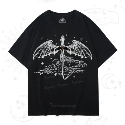 Purplehecate Dragon Rider Celestial Sword T-Shirt