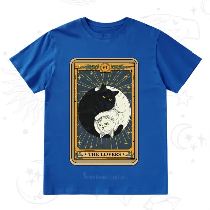 Purplehecate The Lovers Cat Tarot T-Shirt