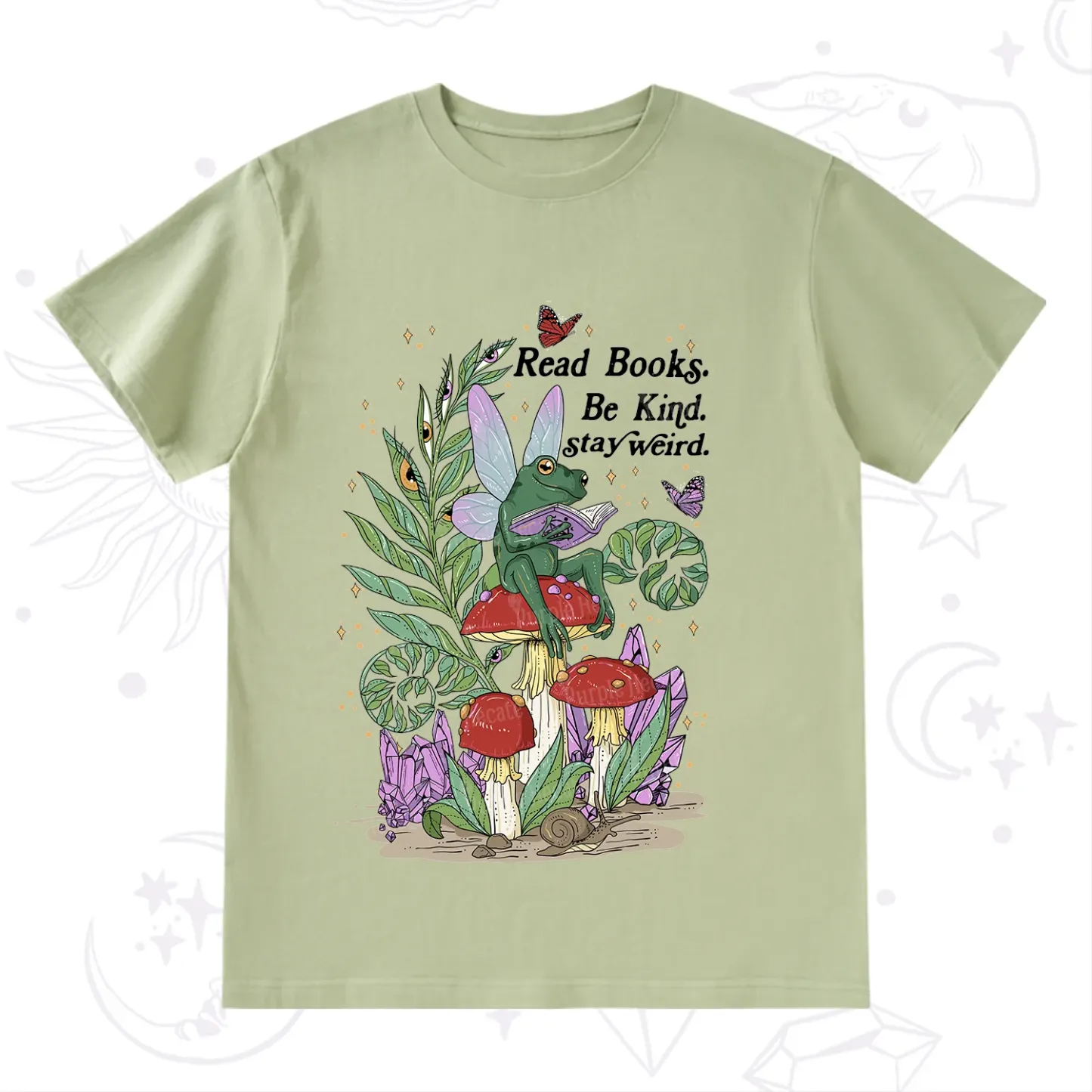 Purplehecate Read Books Be Kind Stay Weird T-Shirt