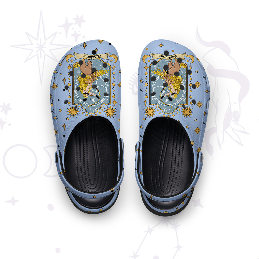 Purplehecate Sagittarius Zodiac Rubber Clogs