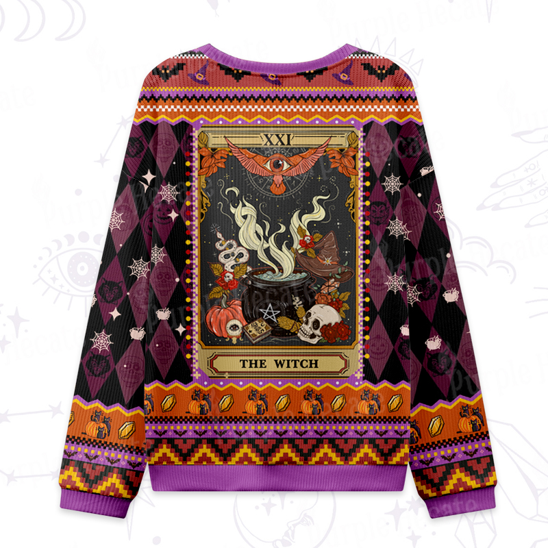Purplehecate The Witch Magical Tarot Ugly Halloween Sweatshirts