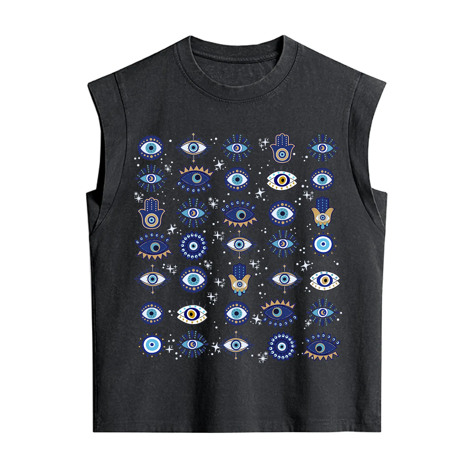 Purplehecate Evil Eye Protection Vintage Washed Tank
