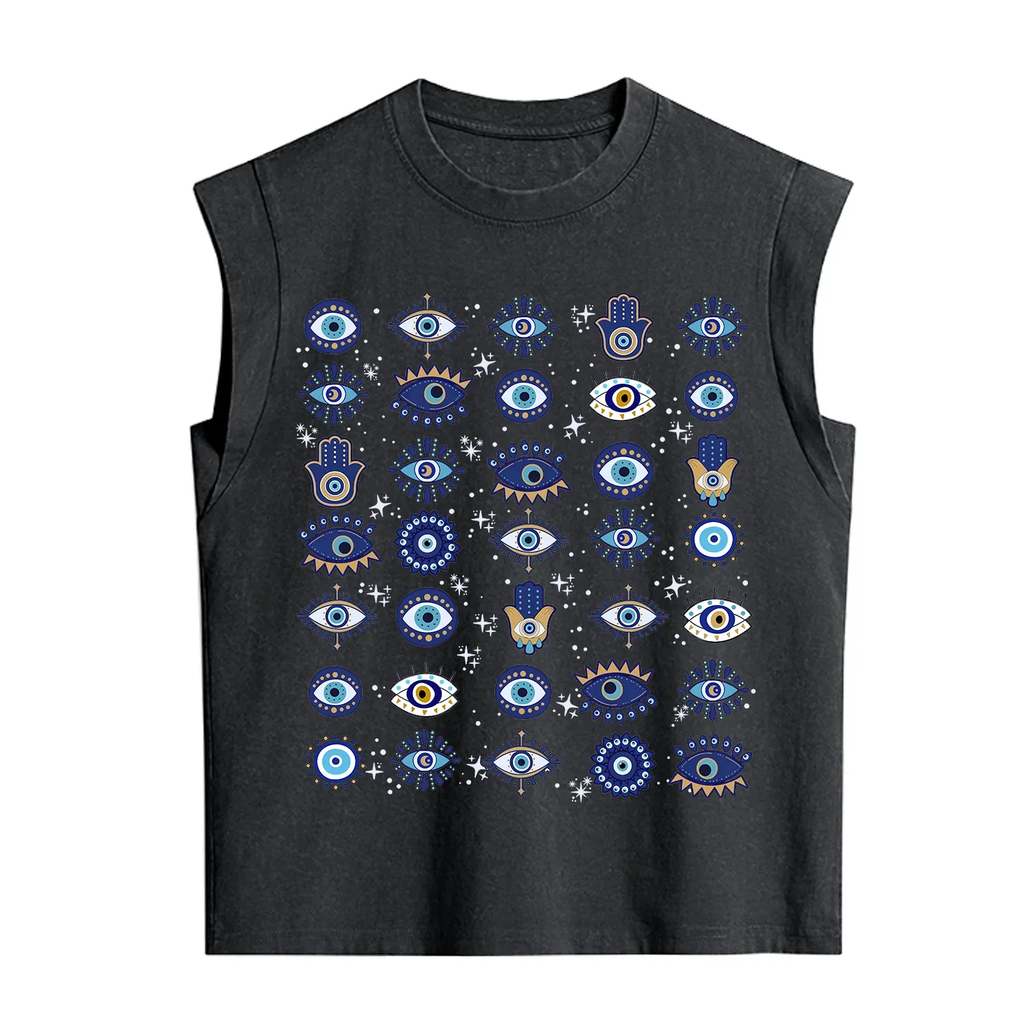 Purplehecate Evil Eye Protection Vintage Washed Tank