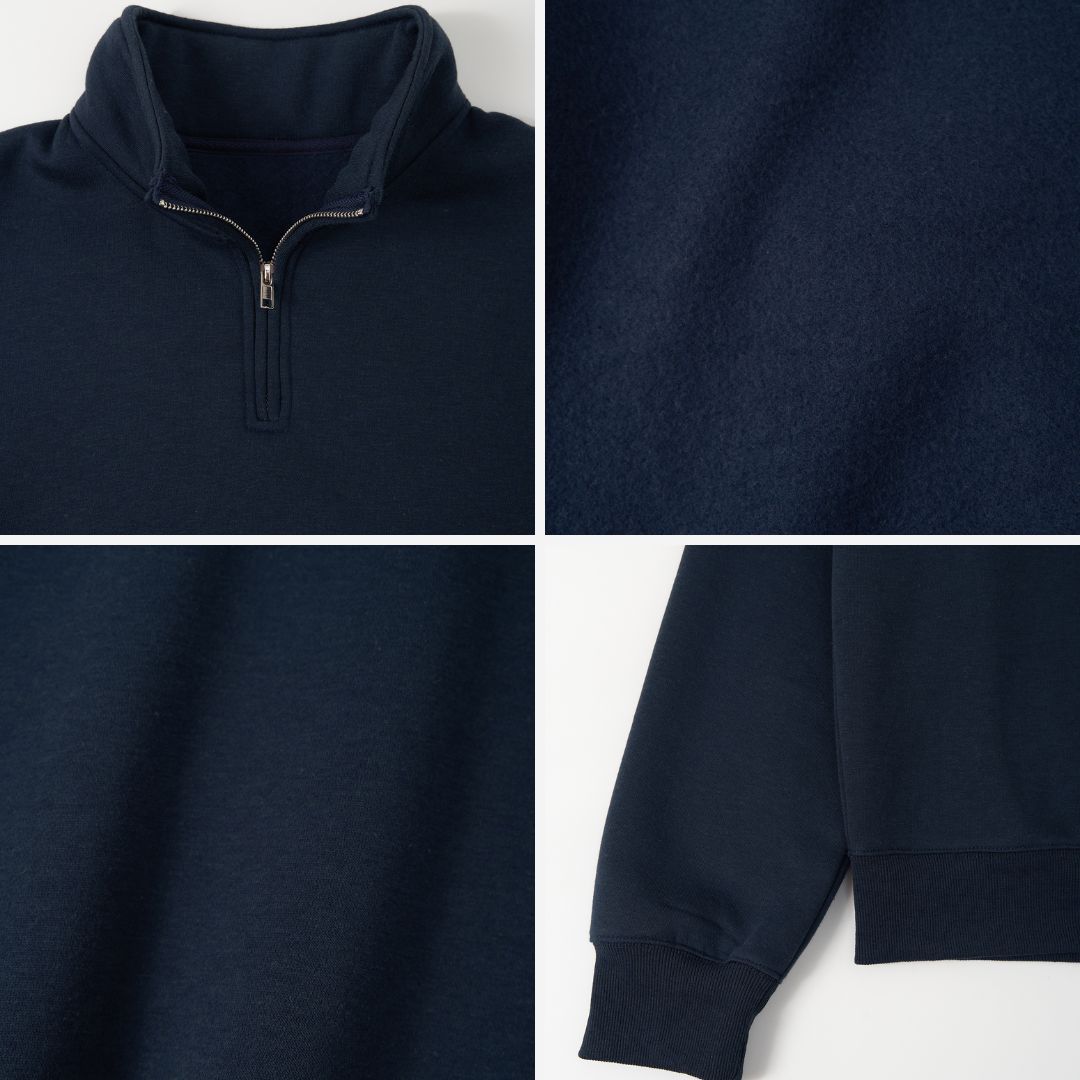 Purplehecate Live Laugh Lucifer Quarter Zip Fleece Sweatshirt