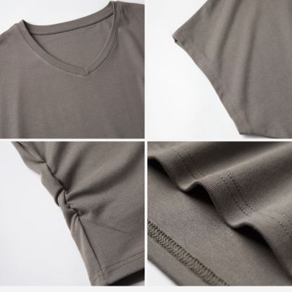 Purplehecate You're Never Alone If You Have Weed V-Neck T-Shirt