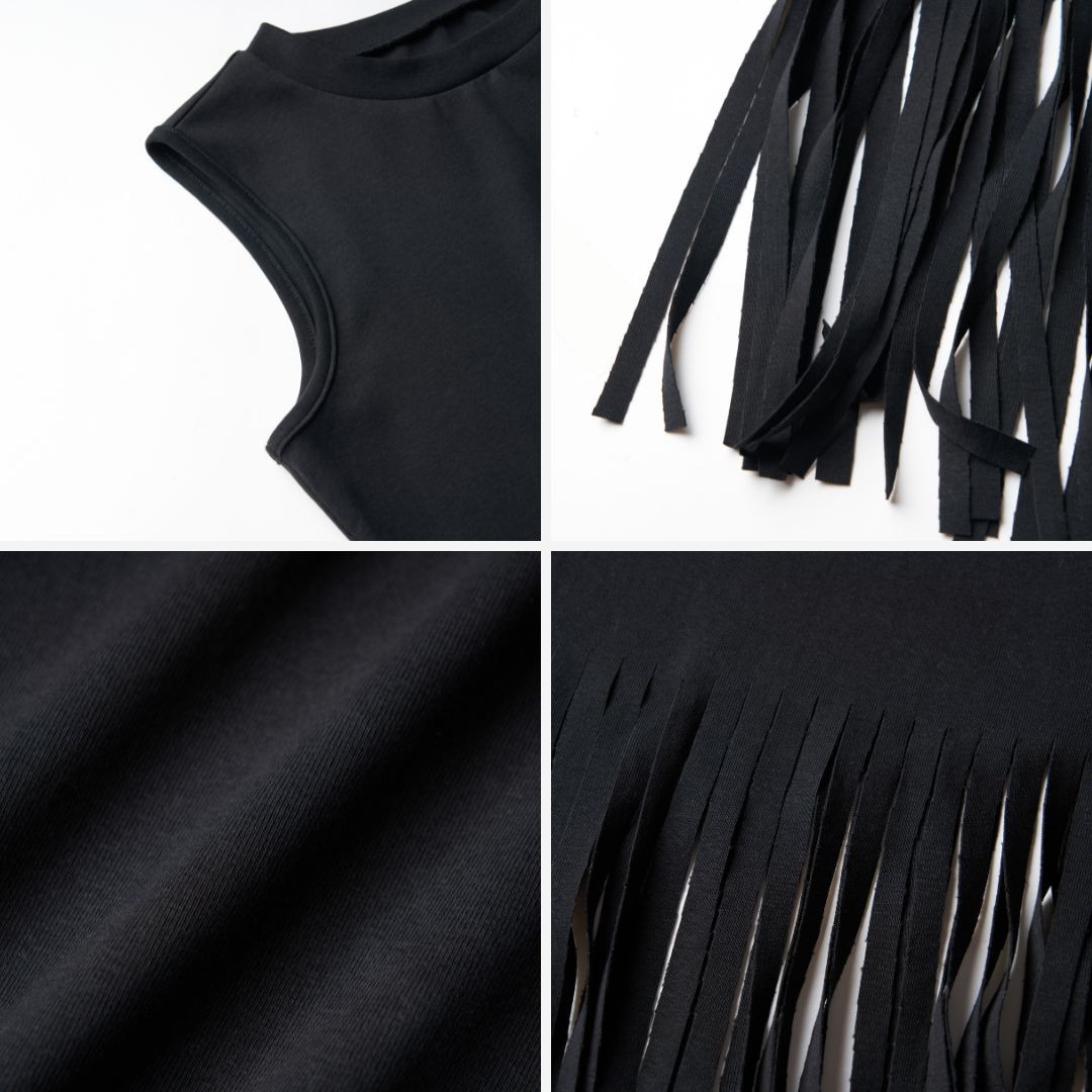 Purplehecate Celestial Moon Fringe Tank Top