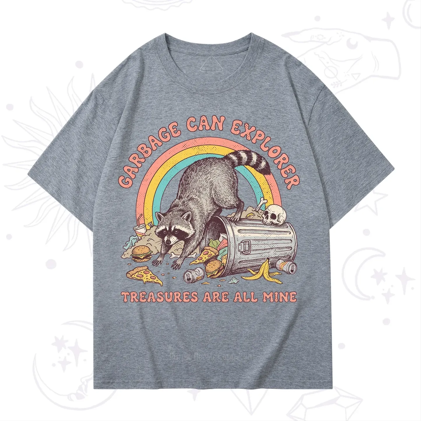 Purplehecate Garbage Can Explorer Raccoon T-Shirt