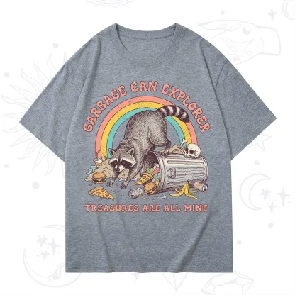 Purplehecate Garbage Can Explorer Raccoon T-Shirt