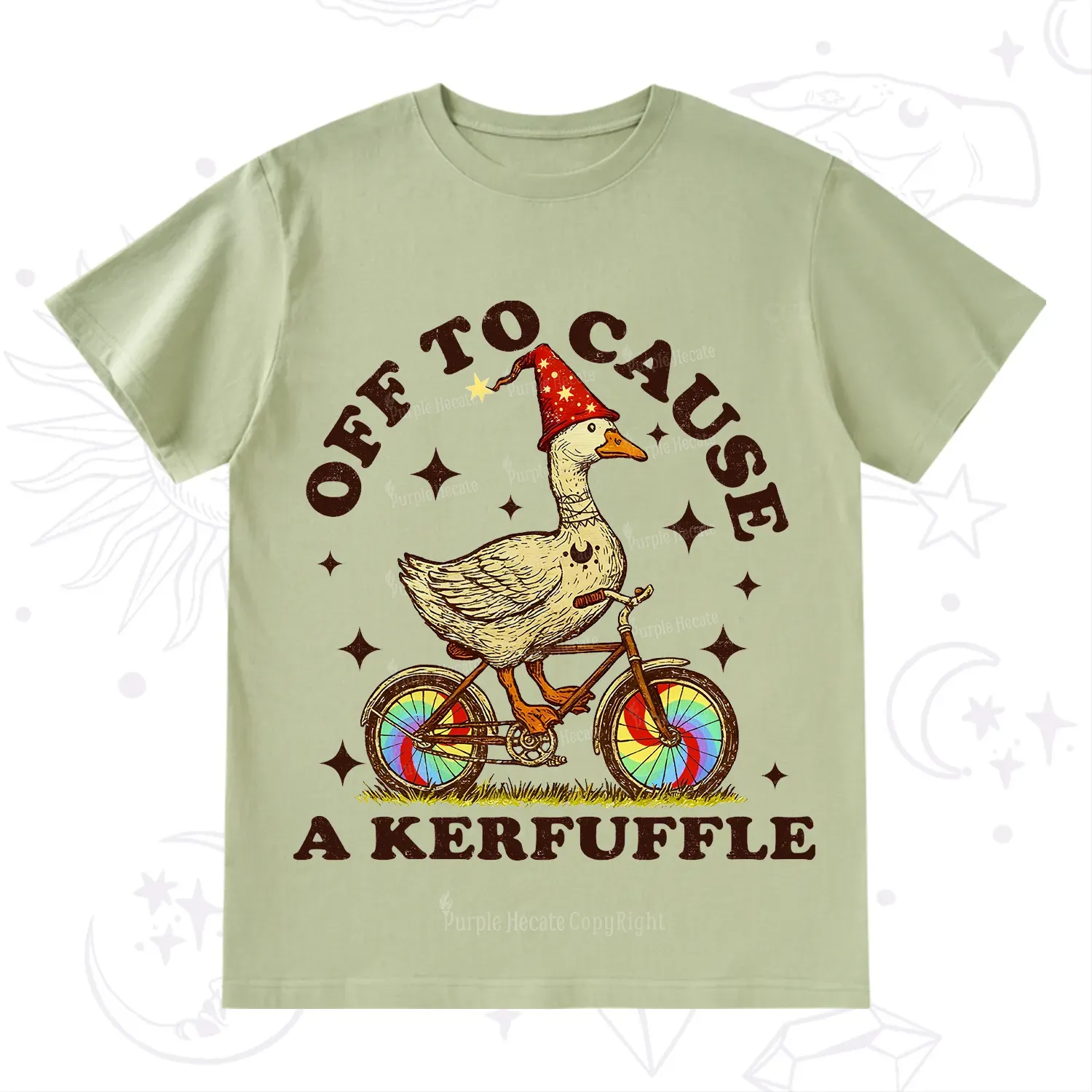 Purplehecate Off?to?Cause?a?Kerfuffle?Goose T-Shirt