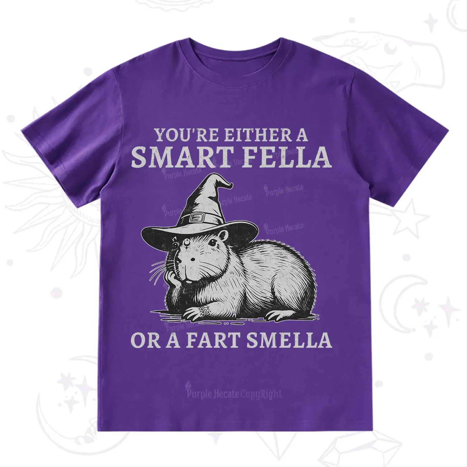 Purplehecate You're Either A Smart Fella or a Smart Fella T-Shirt