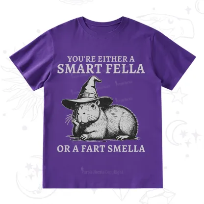 Purplehecate You're Either A Smart Fella or a Smart Fella T-Shirt